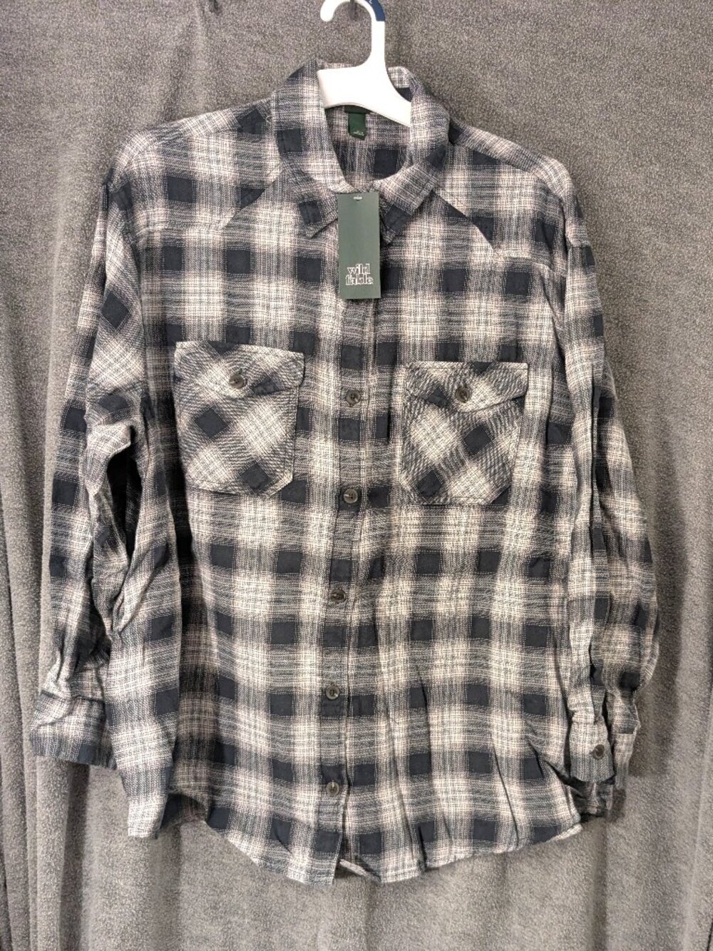 New! Women's Plaid Flannel Shirt  L/XL  46" Chest